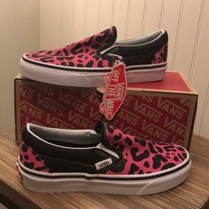 VANS Pink Cheetah Slip-On Sneaker